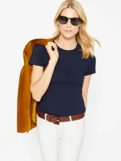 J.McLaughlin Allie Cap Sleeve Tee-Women Tops|Tees
