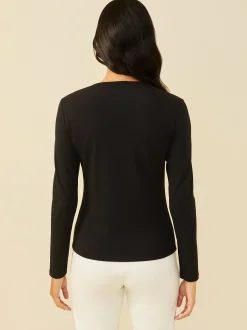 J.McLaughlin Allie Long Sleeve Tee-Women Tops|Tees