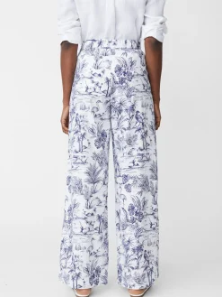 J.McLaughlin Amal Pants In Heron Toile-Women Suits & Sets|Pants