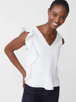 J.McLaughlin Athena Linen Blouse-Women Tops