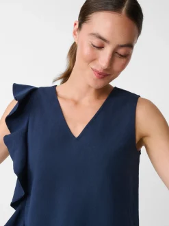 J.McLaughlin Athena Linen Blouse-Women Tops