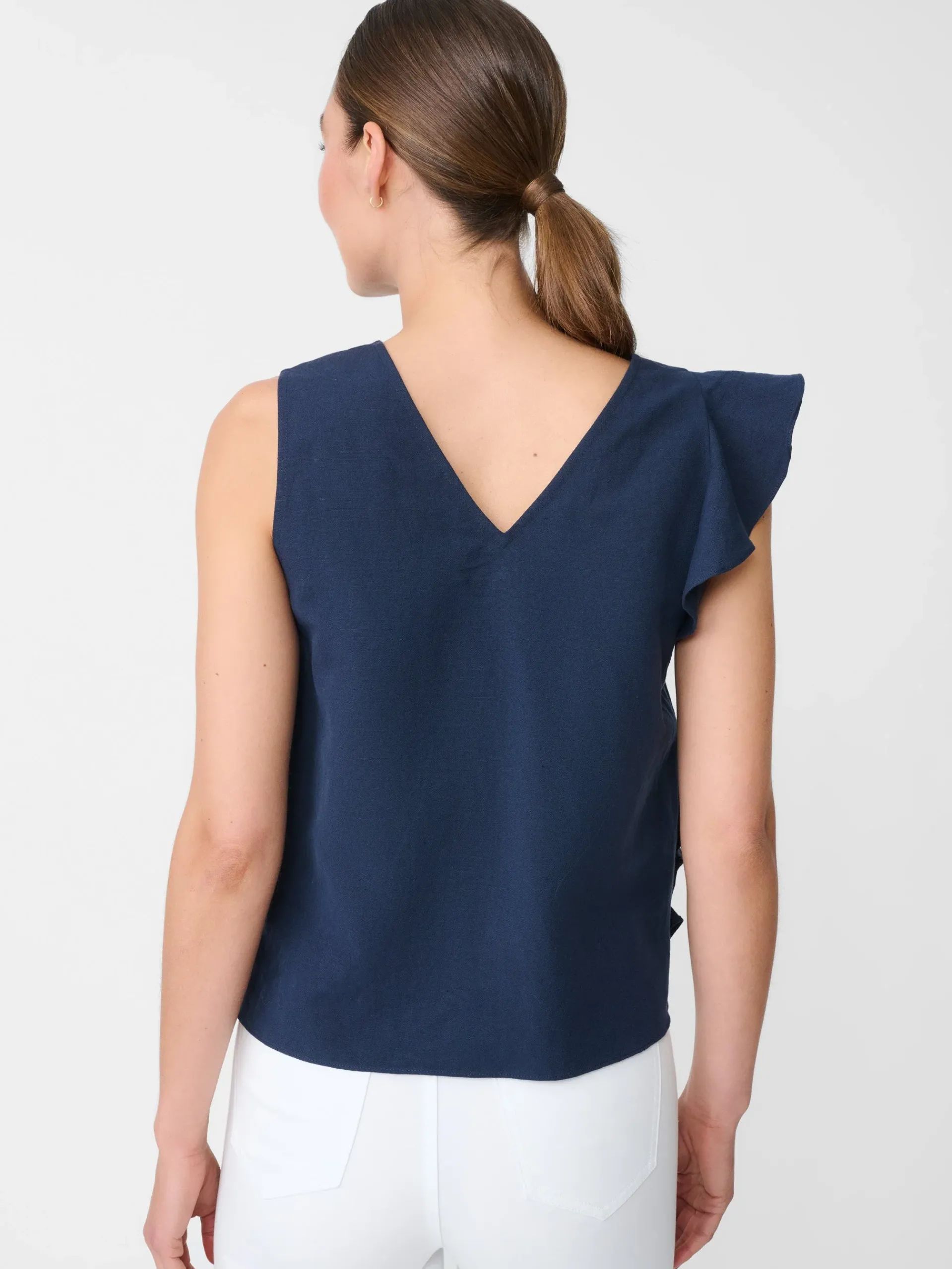 J.McLaughlin Athena Linen Blouse-Women Tops