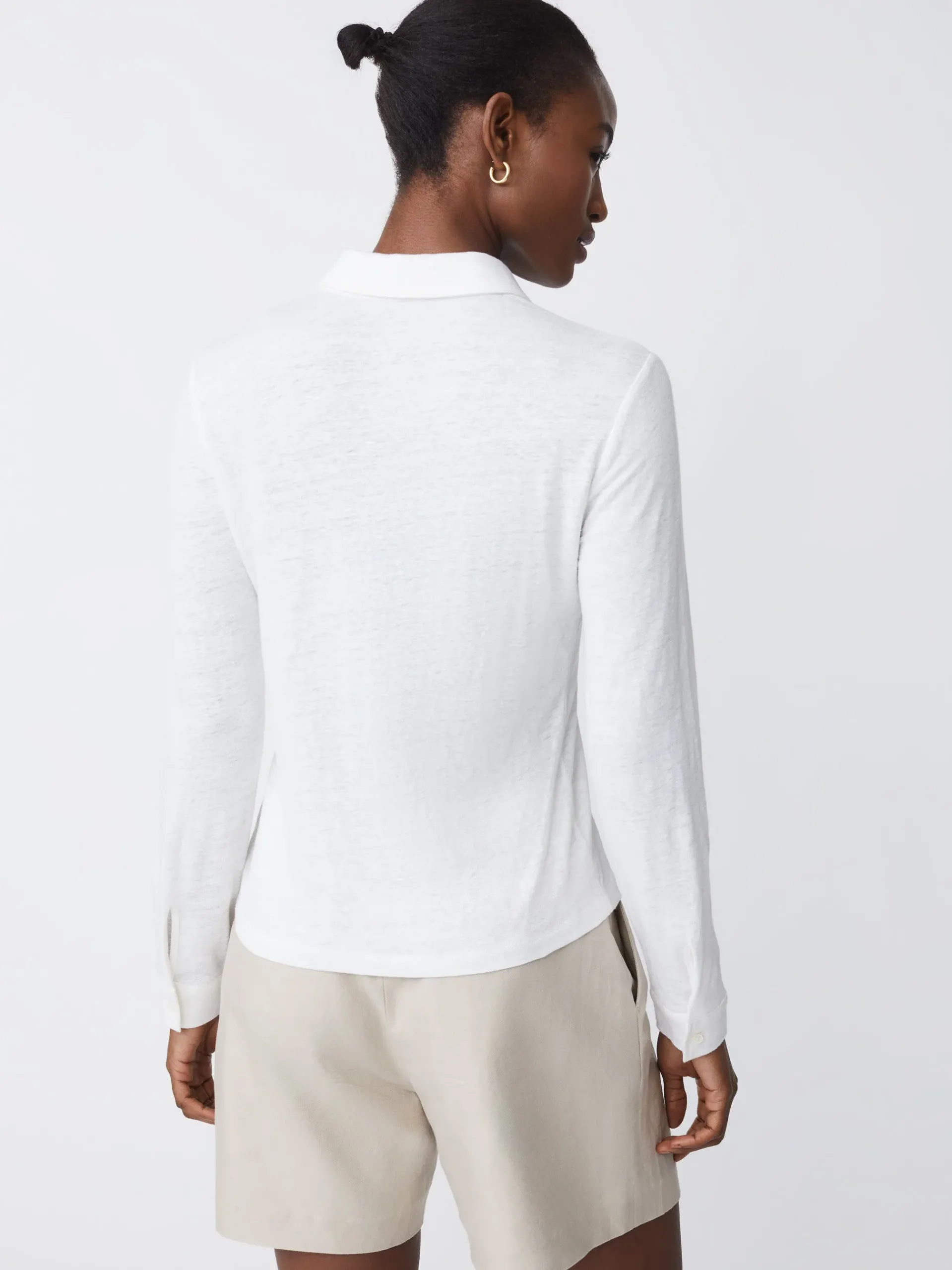 J.McLaughlin Betty Linen Shirt-Women Tops