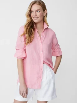 J.McLaughlin Britt Linen Shirt-Women Tops