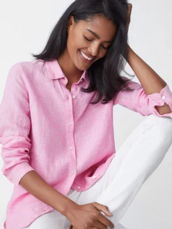 J.McLaughlin Britt Linen Shirt-Women Tops