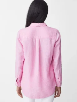 J.McLaughlin Britt Linen Shirt-Women Tops
