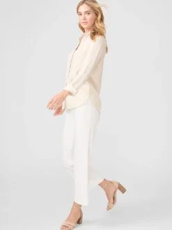 J.McLaughlin Britt Linen Shirt-Women Tops
