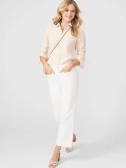 J.McLaughlin Britt Linen Shirt-Women Tops