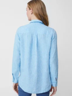 J.McLaughlin Britt Linen Shirt-Women Tops