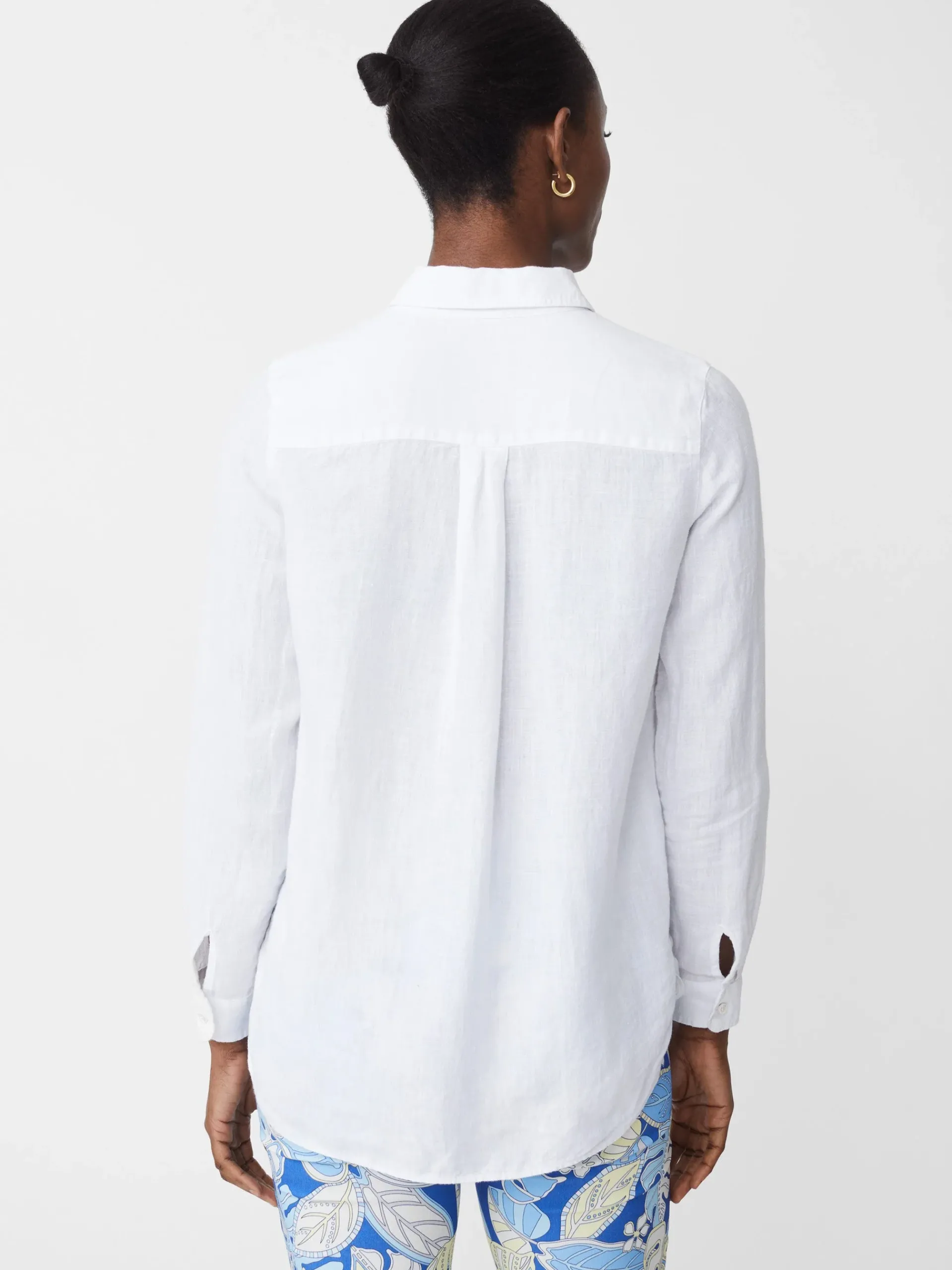 J.McLaughlin Britt Linen Shirt-Women Tops