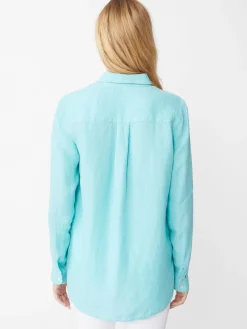 J.McLaughlin Britt Linen Shirt-Women Tops