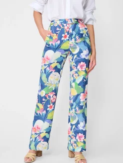 J.McLaughlin Broderick Pants In Floral Reef-Women Pants
