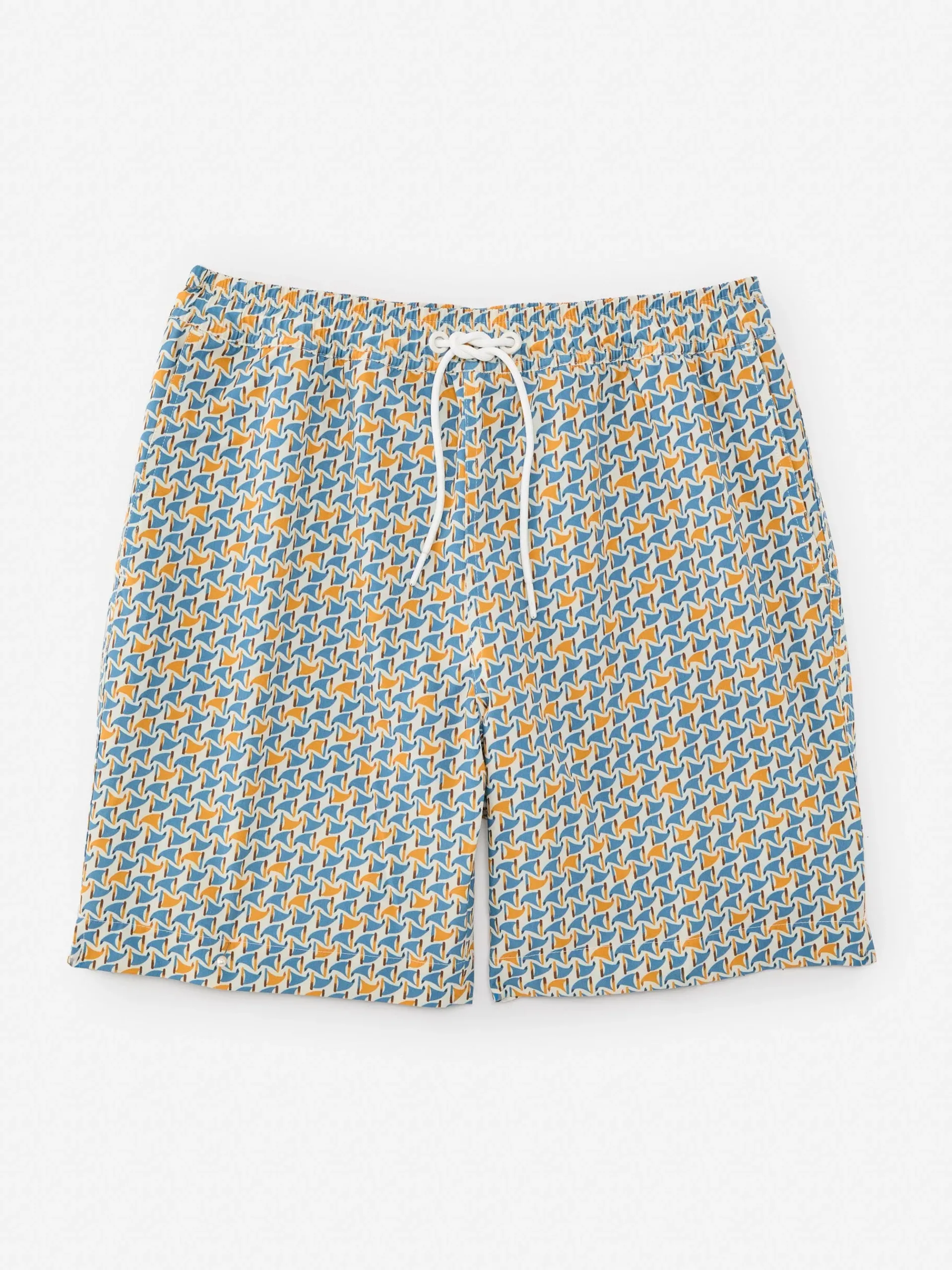 J.McLaughlin Bruce 7" Swim Trunks In Colorguard Creation- Swim