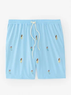 J.McLaughlin Bruce 7" Swim Trunks In Hula Daquiris- Swim