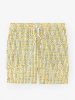 J.McLaughlin Bruce 7" Swim Trunks In Local Catch- Swim