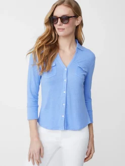 J.McLaughlin Brynn Linen Shirt-Women Tops