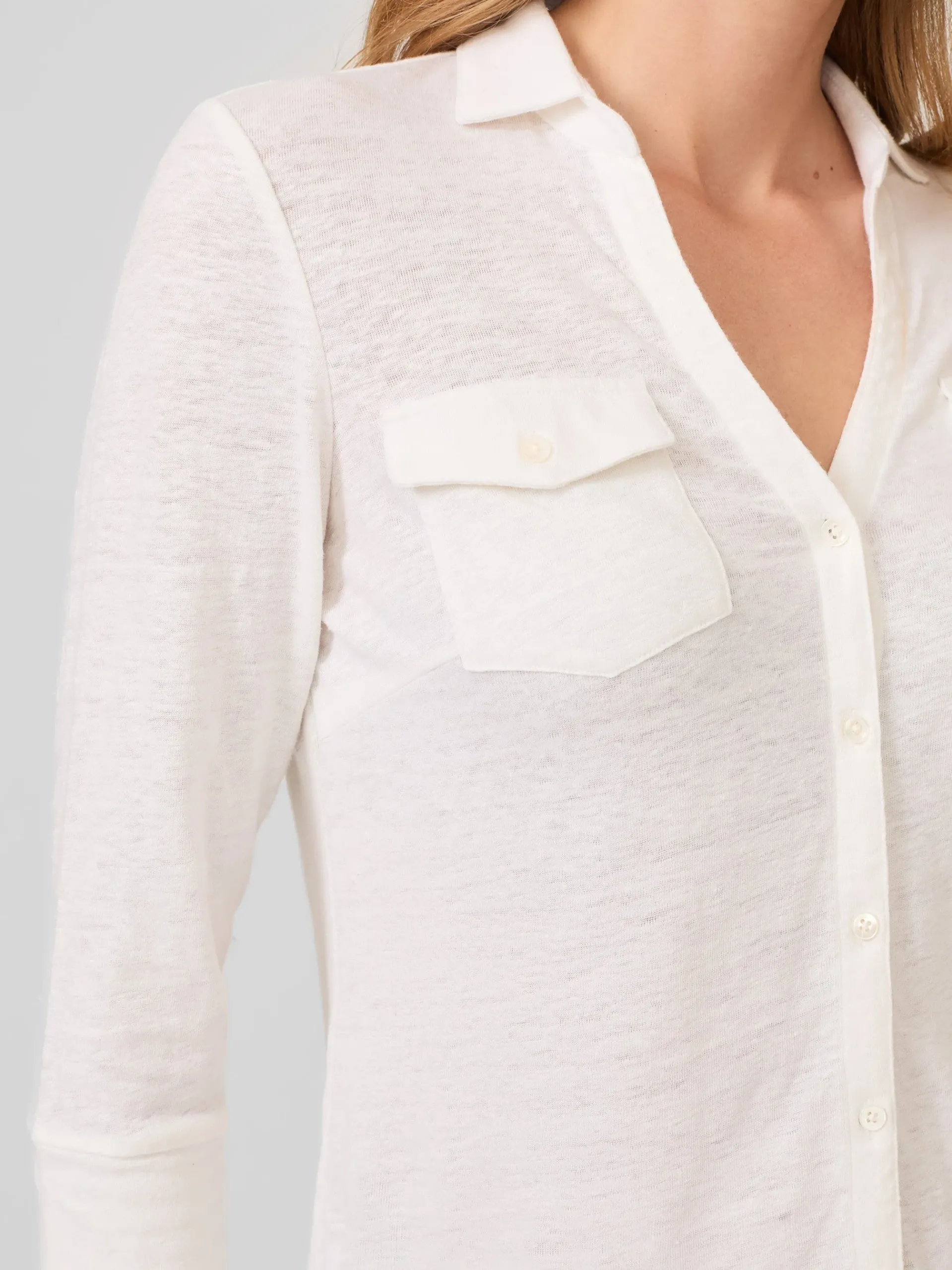 J.McLaughlin Brynn Linen Shirt-Women Tops