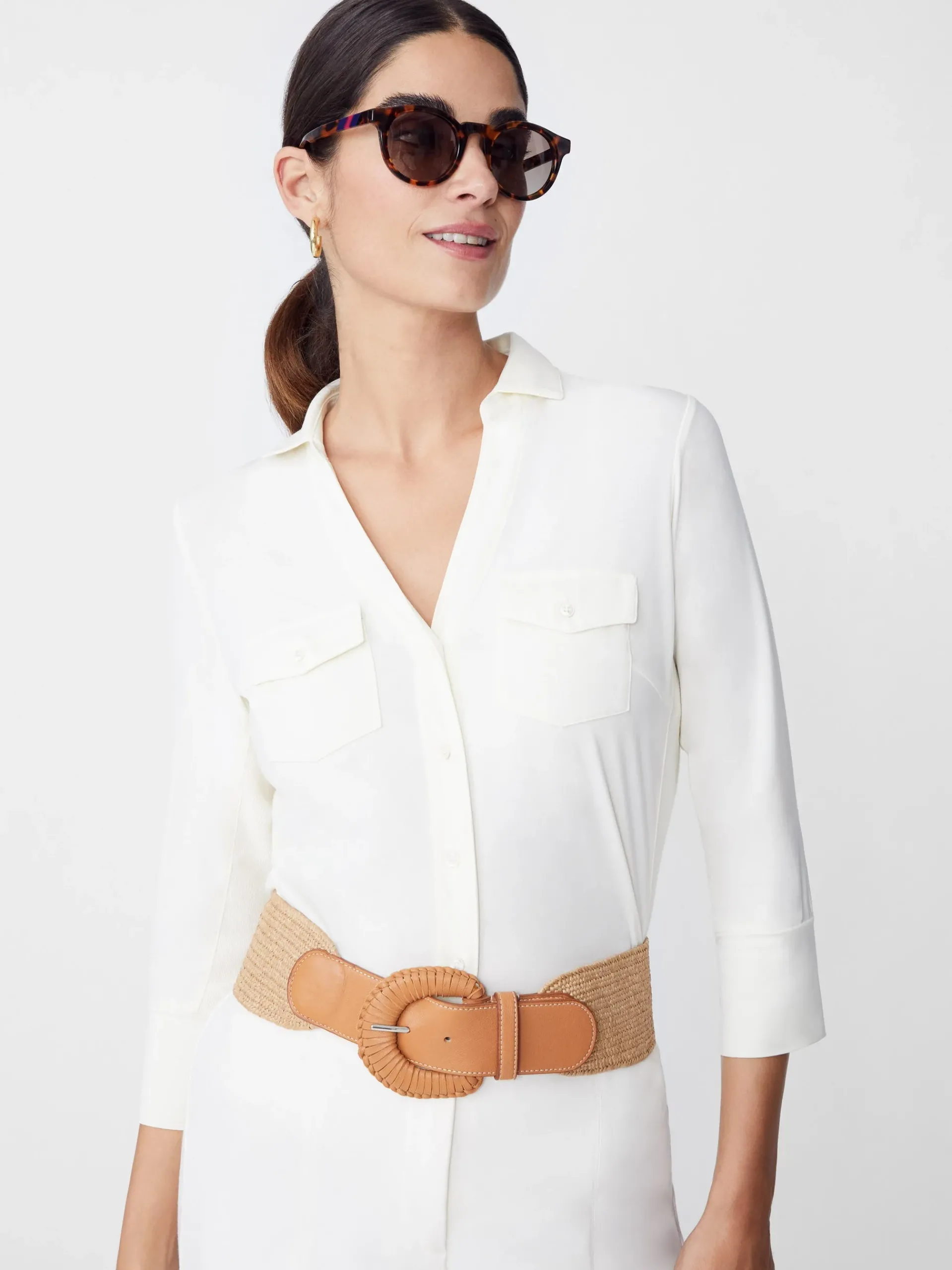 J.McLaughlin Brynn Lyford Jersey Shirt-Women Tops