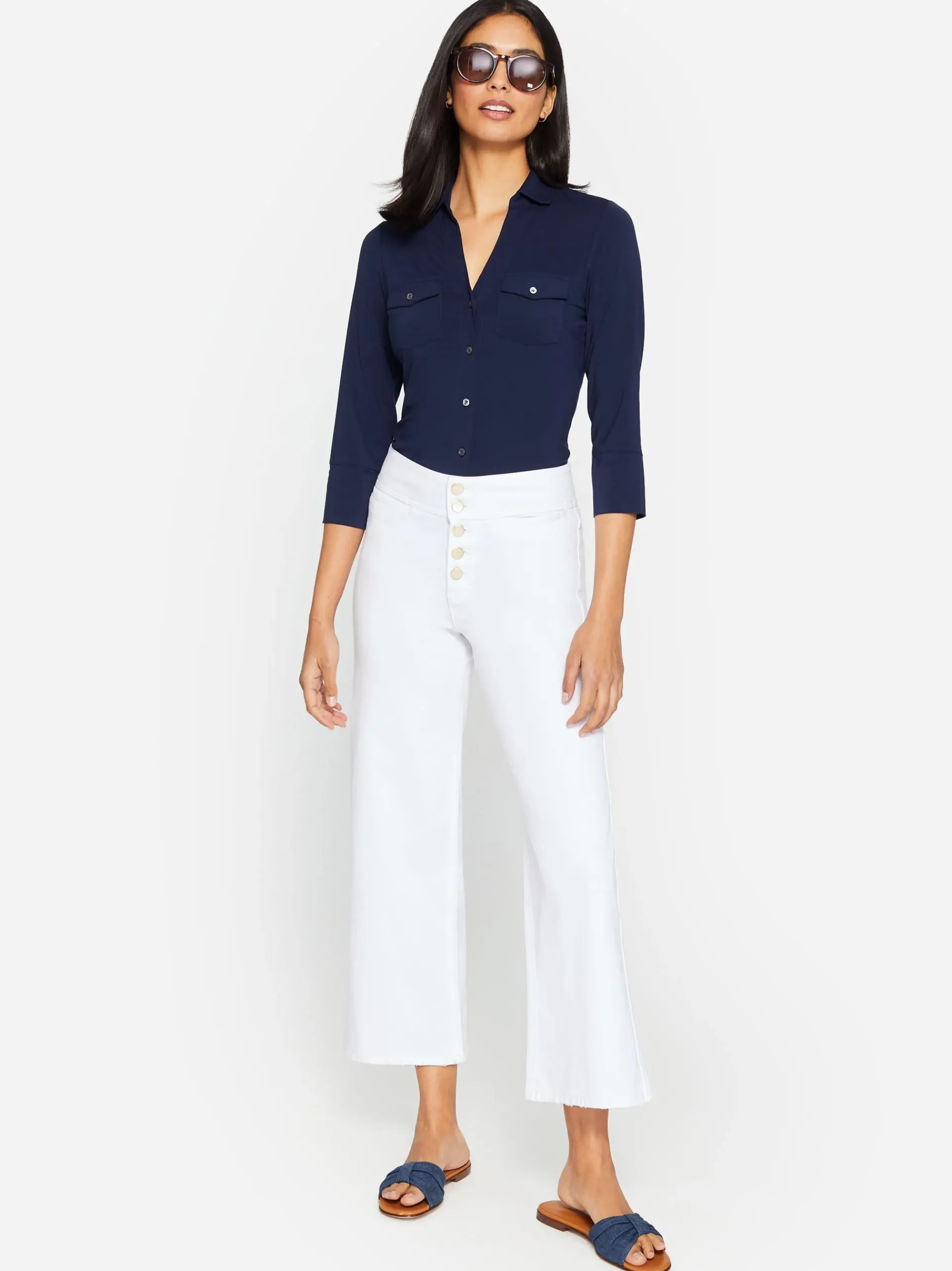 J.McLaughlin Brynn Lyford Jersey Shirt-Women Tops