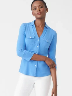 J.McLaughlin Brynn Lyford Jersey Shirt-Women Tops