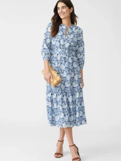 J.McLaughlin Cerina Silk Dress In Palmilla-Women Dresses