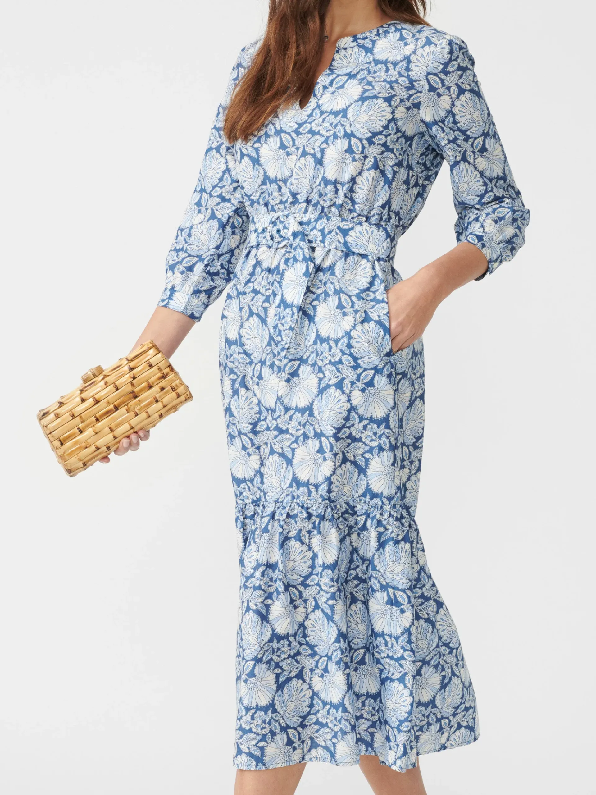 J.McLaughlin Cerina Silk Dress In Palmilla-Women Dresses
