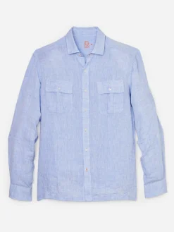J.McLaughlin Christos Classic Fit Linen Shirt- Shirts
