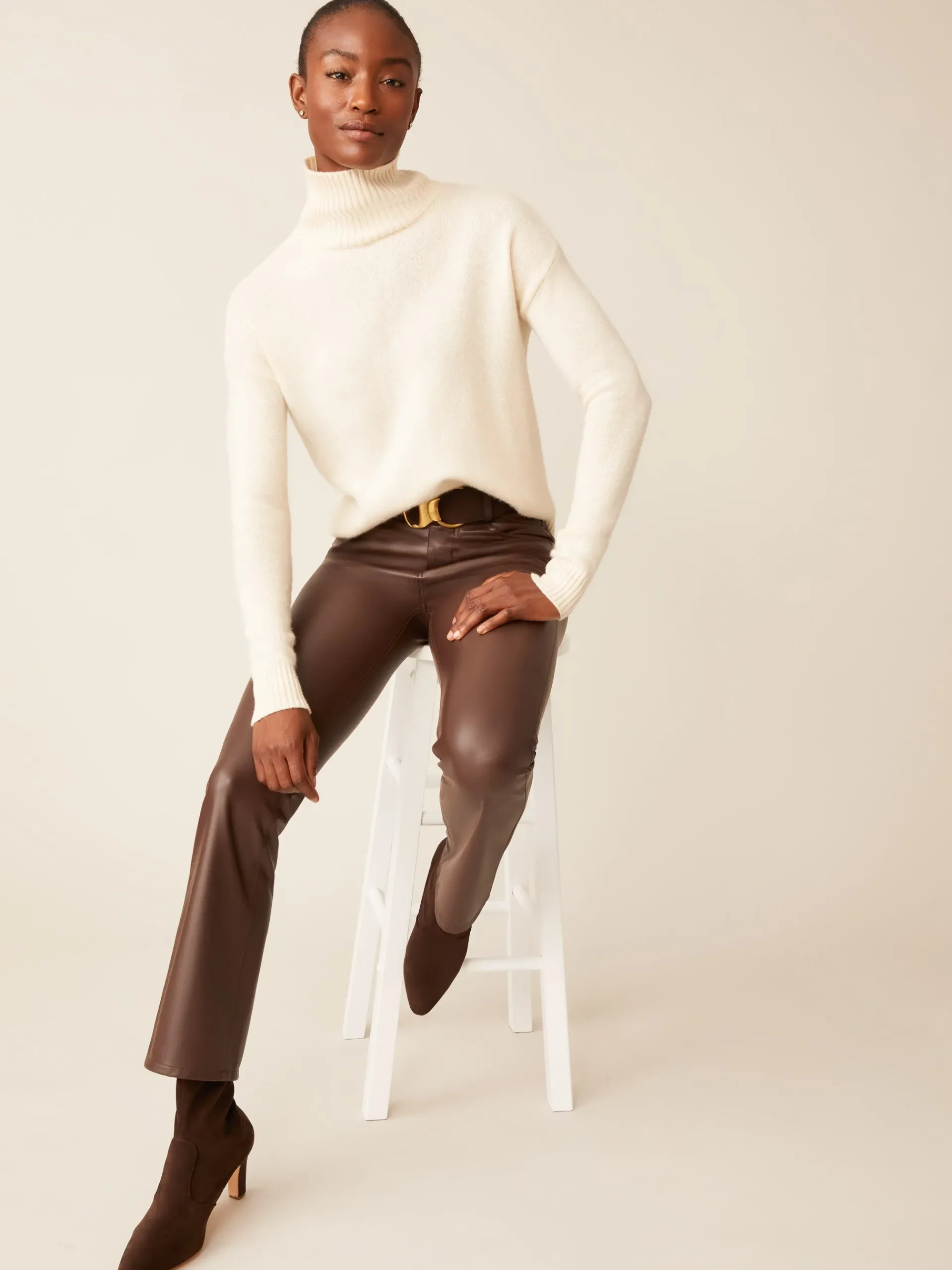 J.McLaughlin Clara Cashmere Turtleneck-Women Sweaters