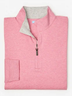 J.McLaughlin Clermont Cotton 1/4 Zip- Knits & Polos