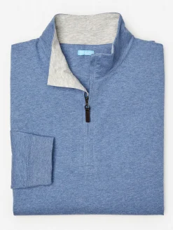 J.McLaughlin Clermont Cotton 1/4 Zip- Knits & Polos