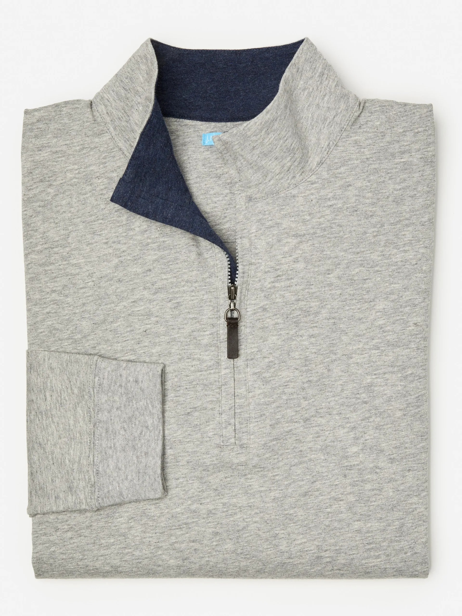J.McLaughlin Clermont Cotton 1/4 Zip- Knits & Polos