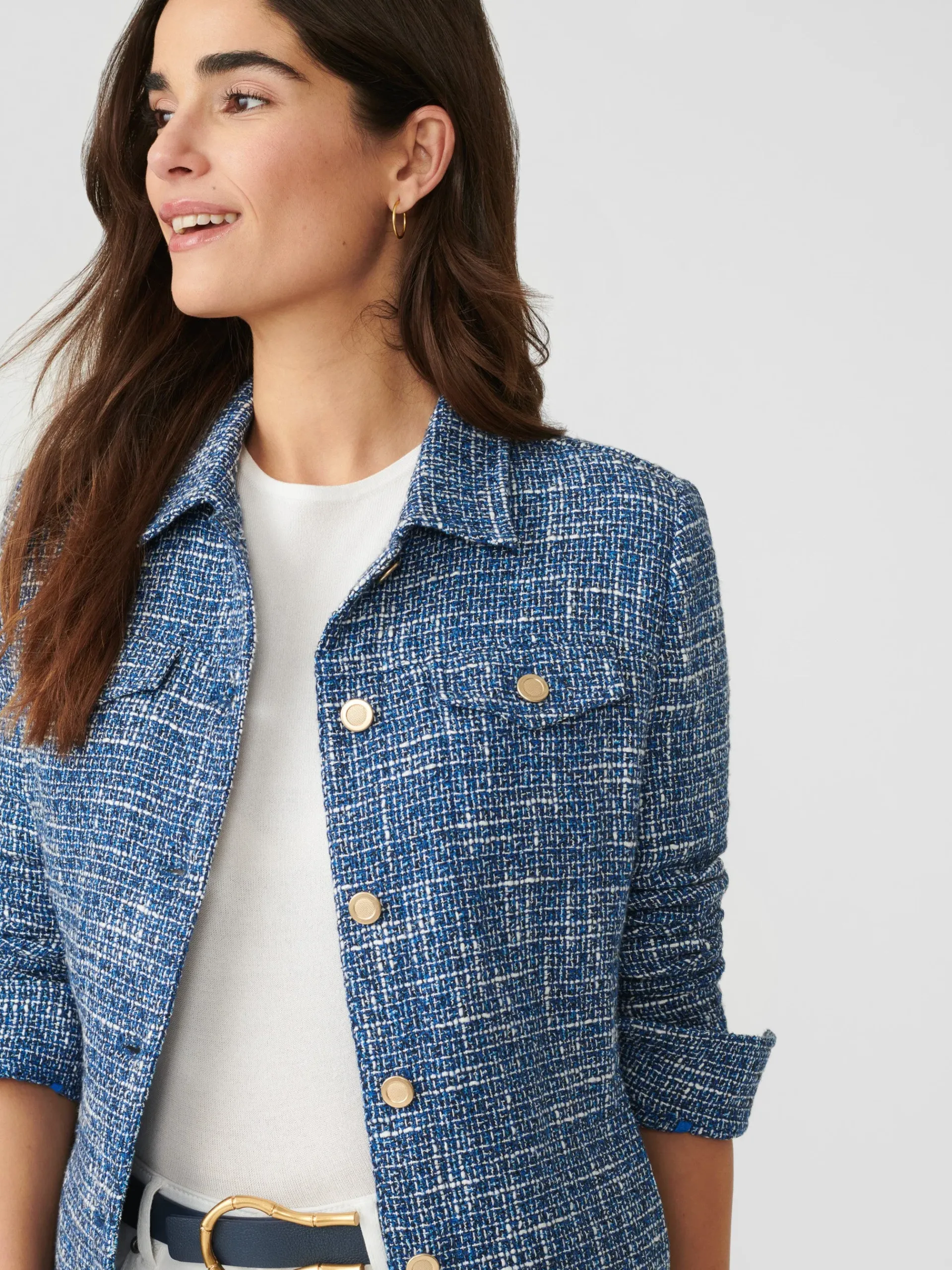 J.McLaughlin Colby Tweed Jacket-Women Jackets & Outerwear