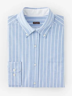 J.McLaughlin Collis Classic Fit Shirt In Stripe- Shirts