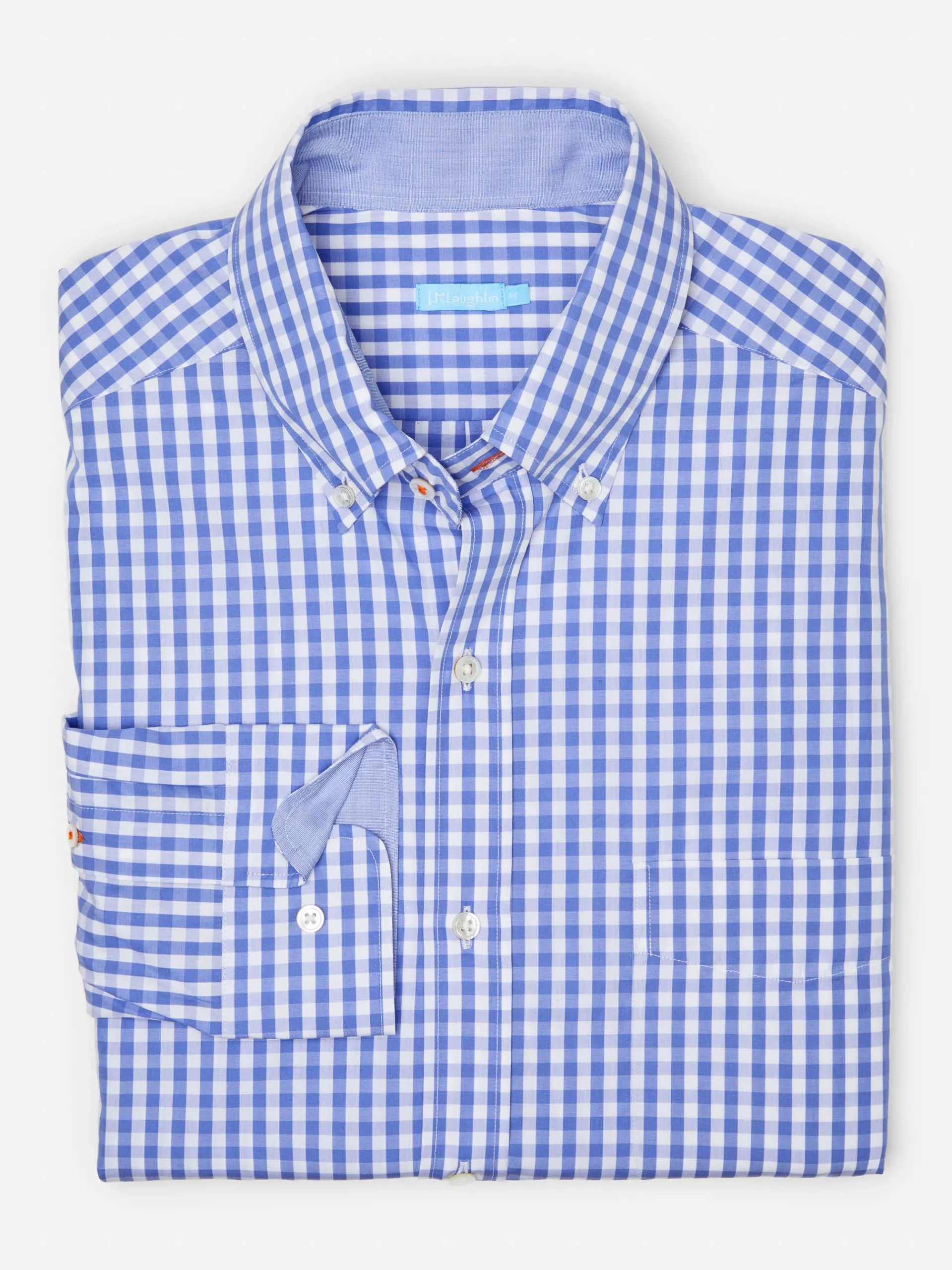 J.McLaughlin Collis Classic Fit Shirt In Gingham- Shirts