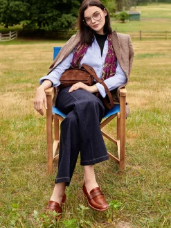 J.McLaughlin Concetta Leather Loafers-Women Loafers