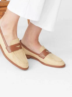 J.McLaughlin Concetta Raffia Loafers-Women Shoes & Accessories|Flats