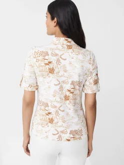 J.McLaughlin Cornelia Shirt In Chinoiserie Toile-Women Tops