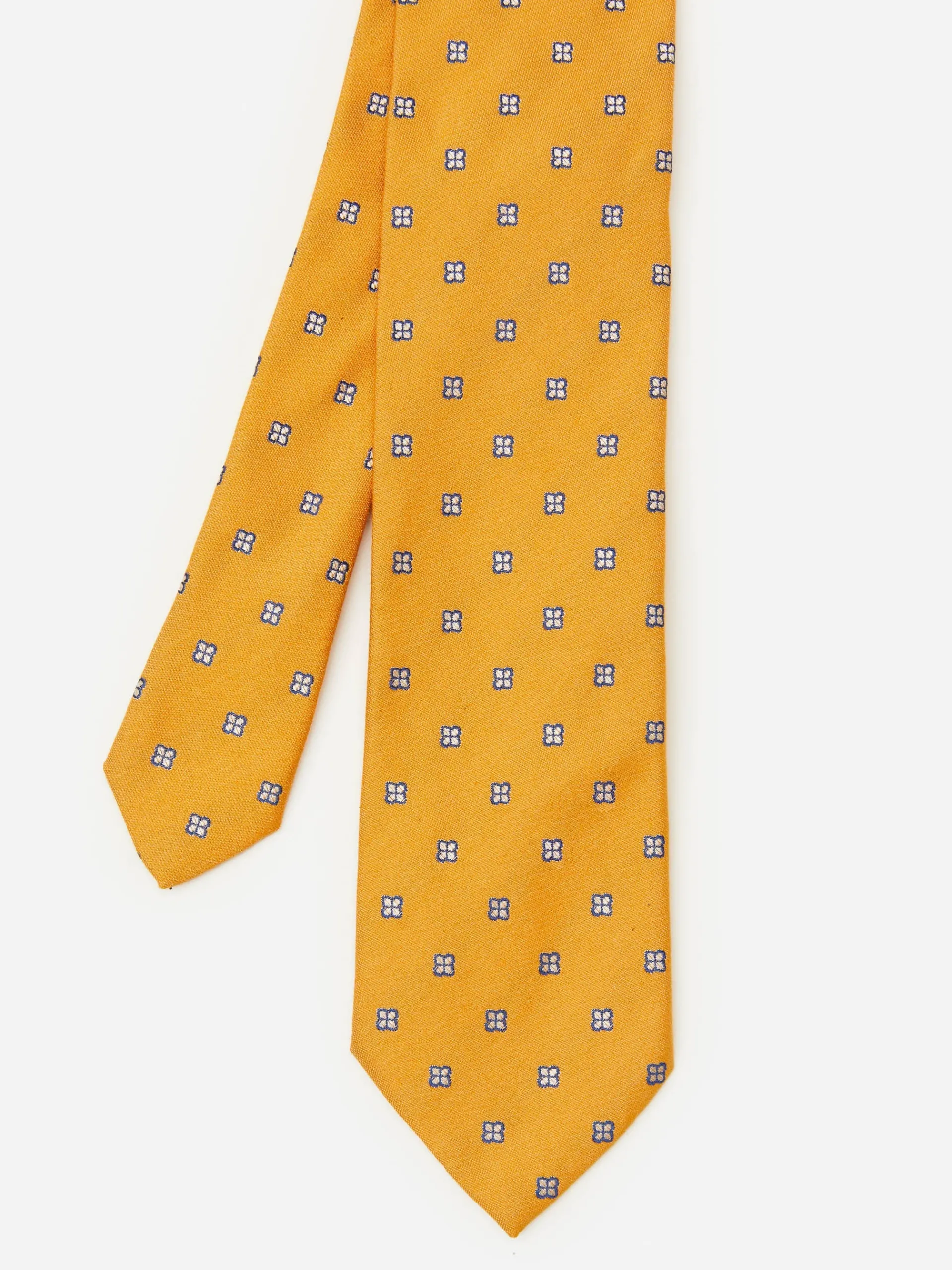 J.McLaughlin Cotton Silk Tie In Micro Hydrangea- Shoes & Accessories|Ties