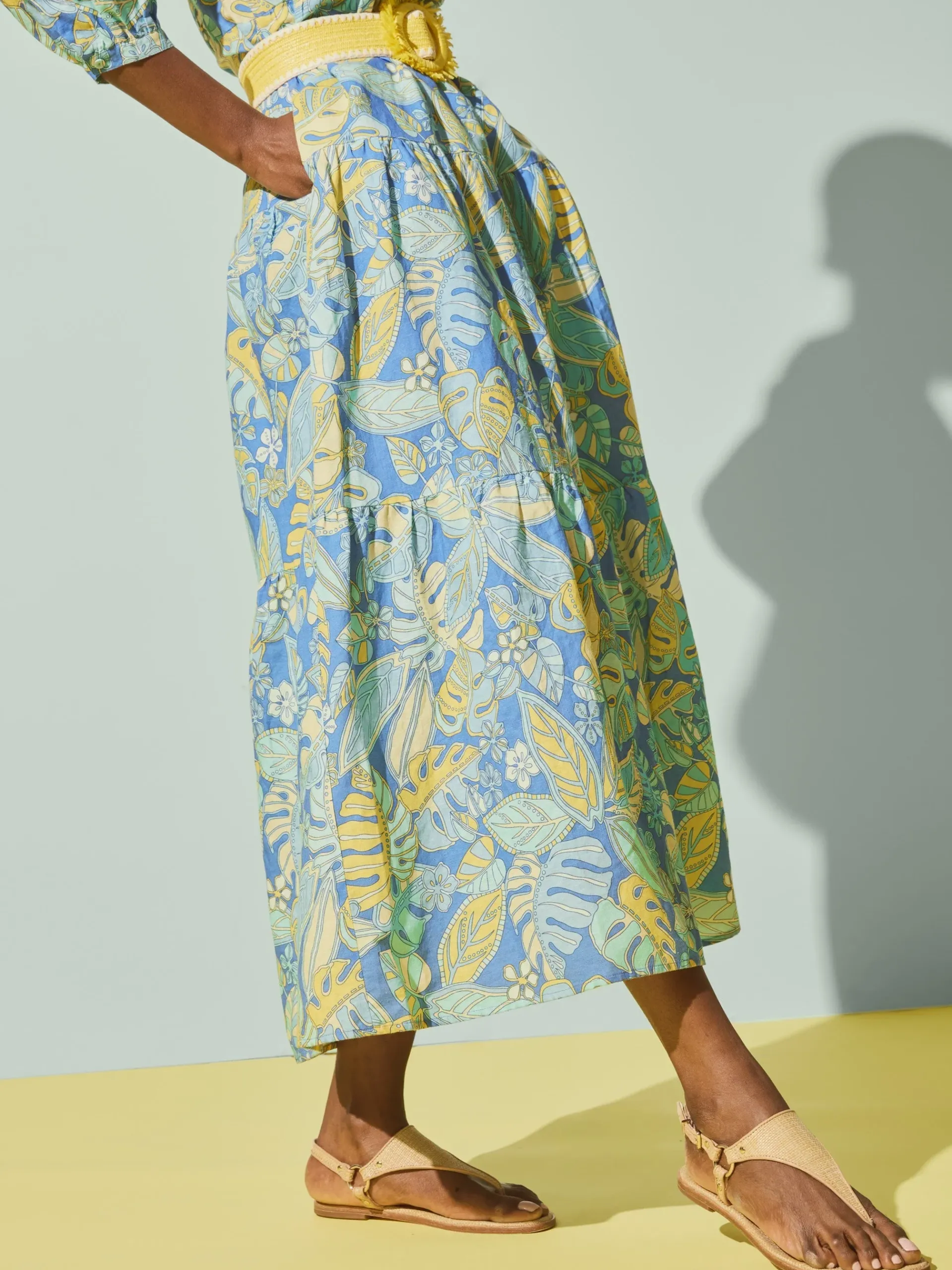 J.McLaughlin Cunningham Dress In Beach Bouquet-Women Dresses
