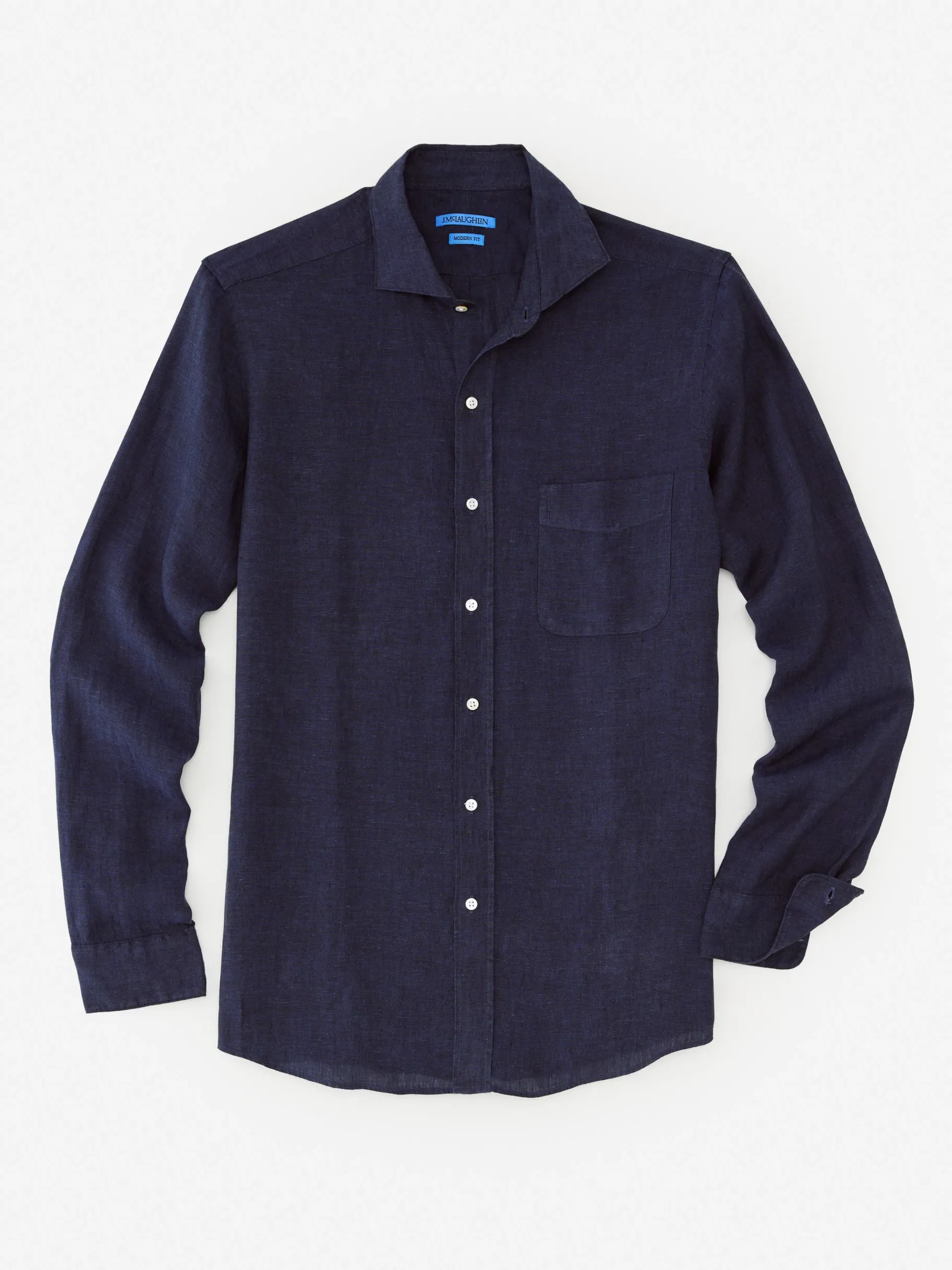 J.McLaughlin Drummond Modern Fit Linen Shirt- Shirts