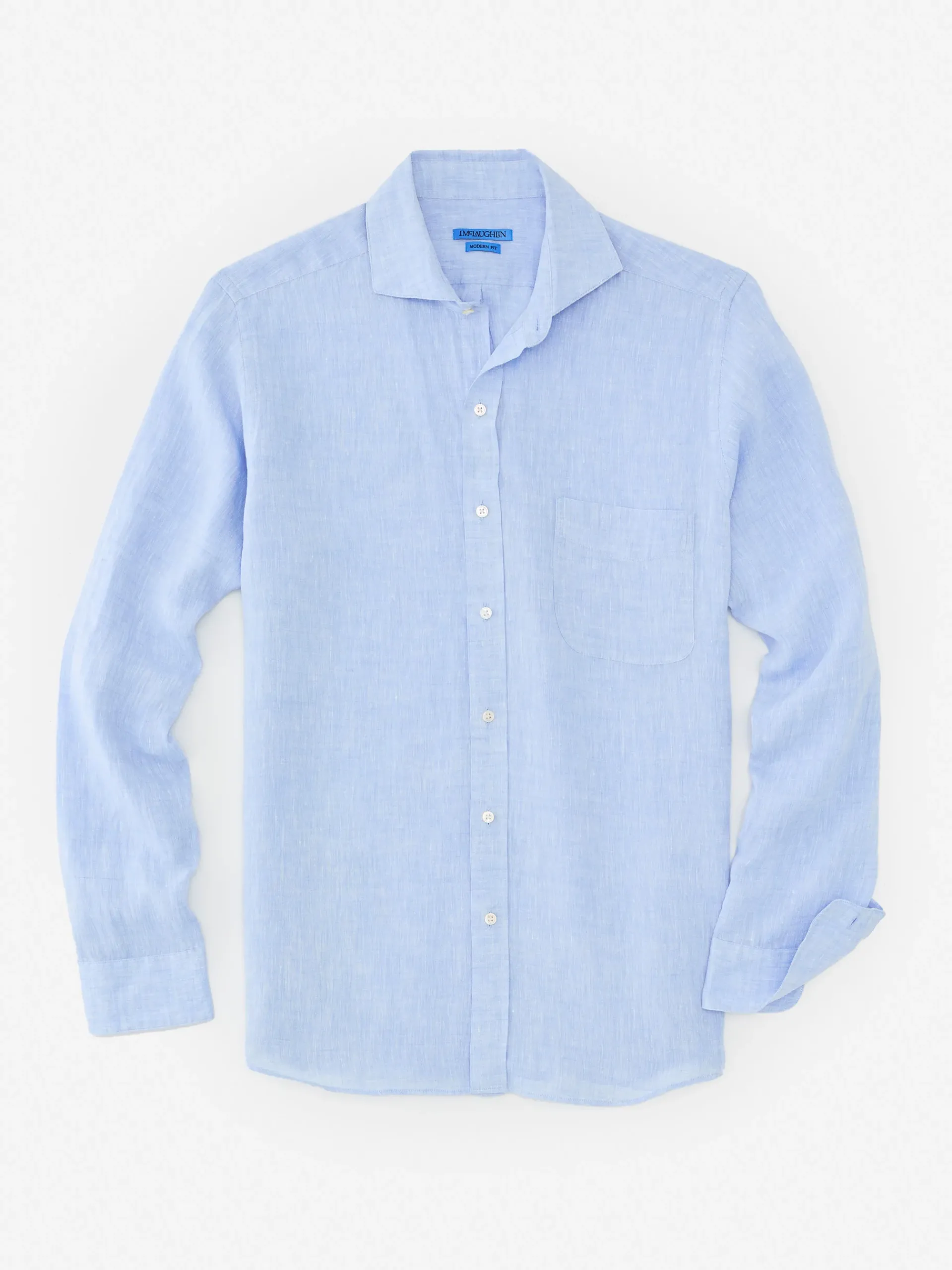 J.McLaughlin Drummond Modern Fit Linen Shirt- Shirts