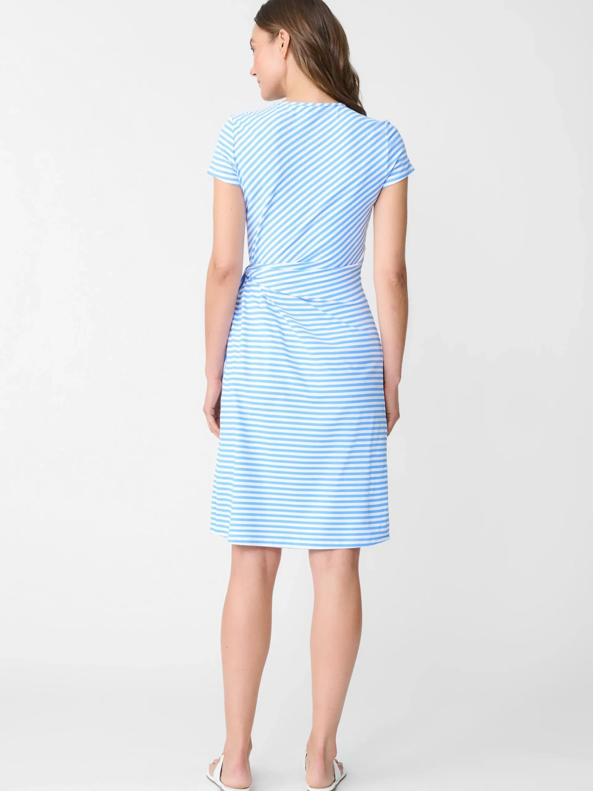 J.McLaughlin Elora Dress In Mini Bangle Stripe-Women Dresses