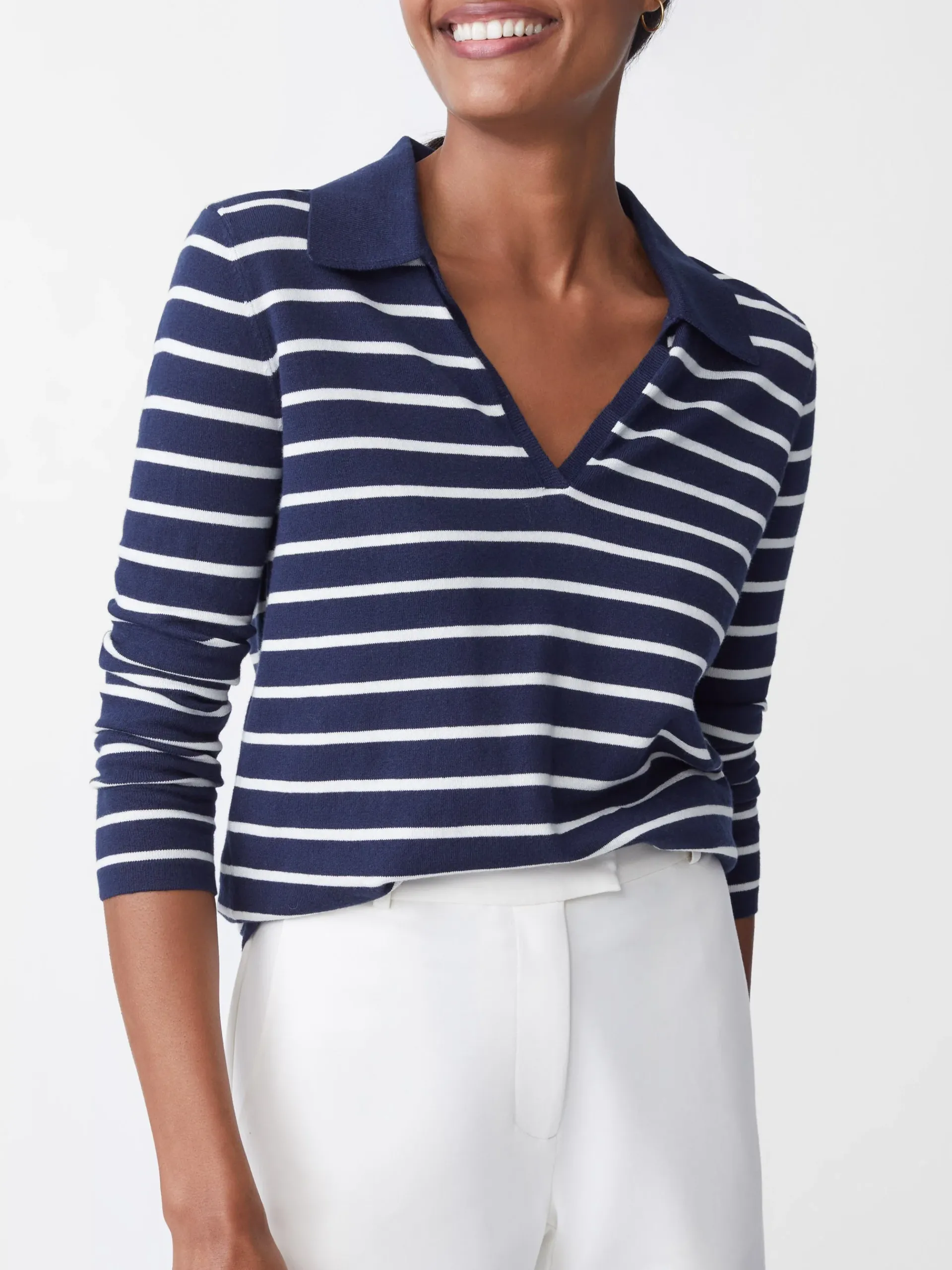J.McLaughlin Fairfax Sweater In Stripe-Women Sweaters
