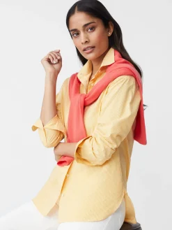 J.McLaughlin Finn Shirt In Micro Gingham-Women Tops