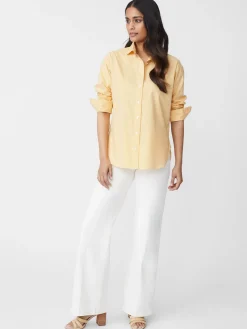J.McLaughlin Finn Shirt In Micro Gingham-Women Tops