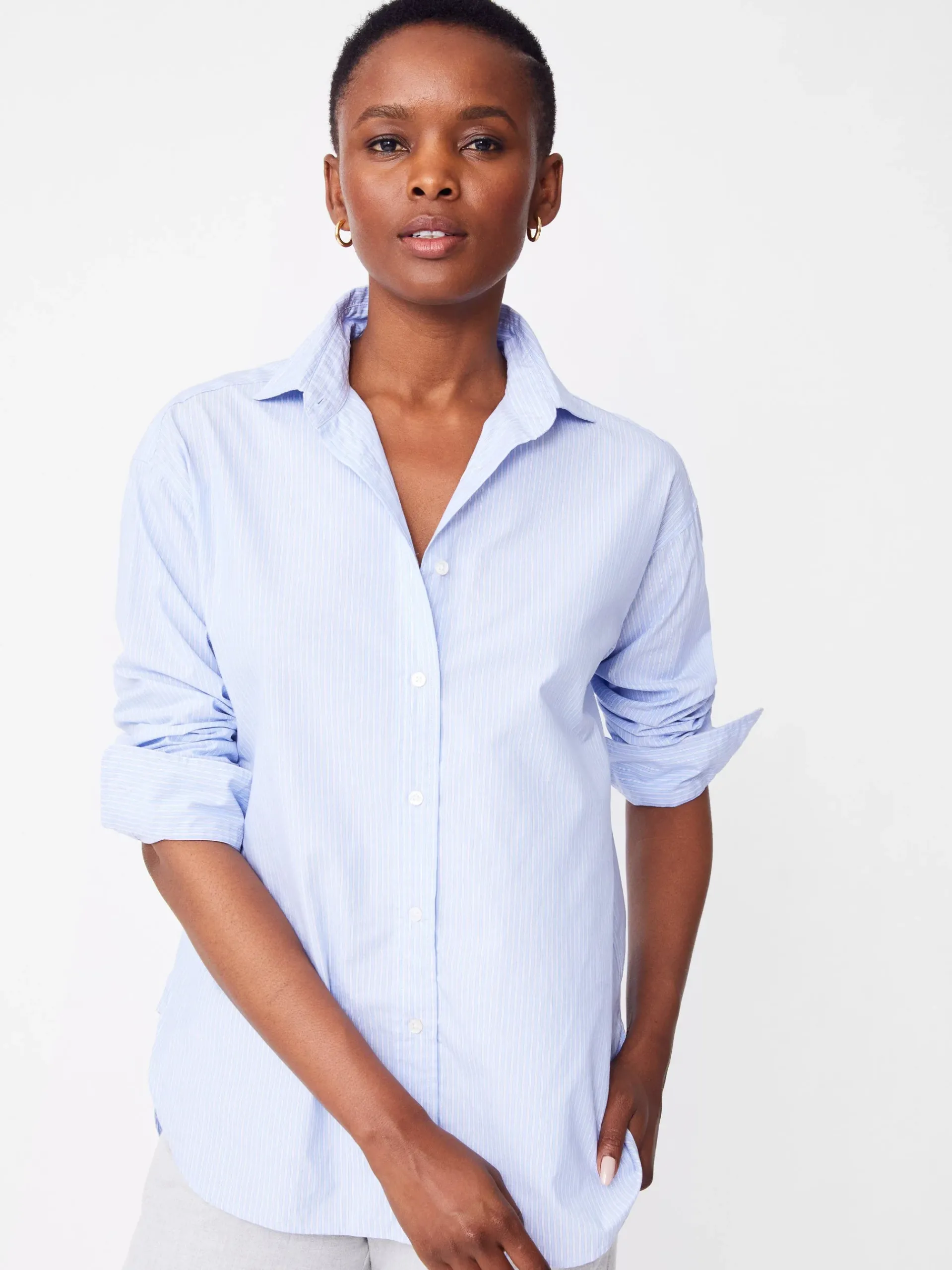 J.McLaughlin Finn Shirt In Stripe-Women Tops