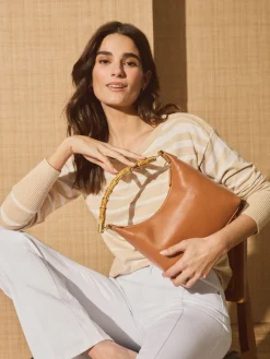 J.McLaughlin Folly Leather Handbag-Women Shoes & Accessories|Top Handles