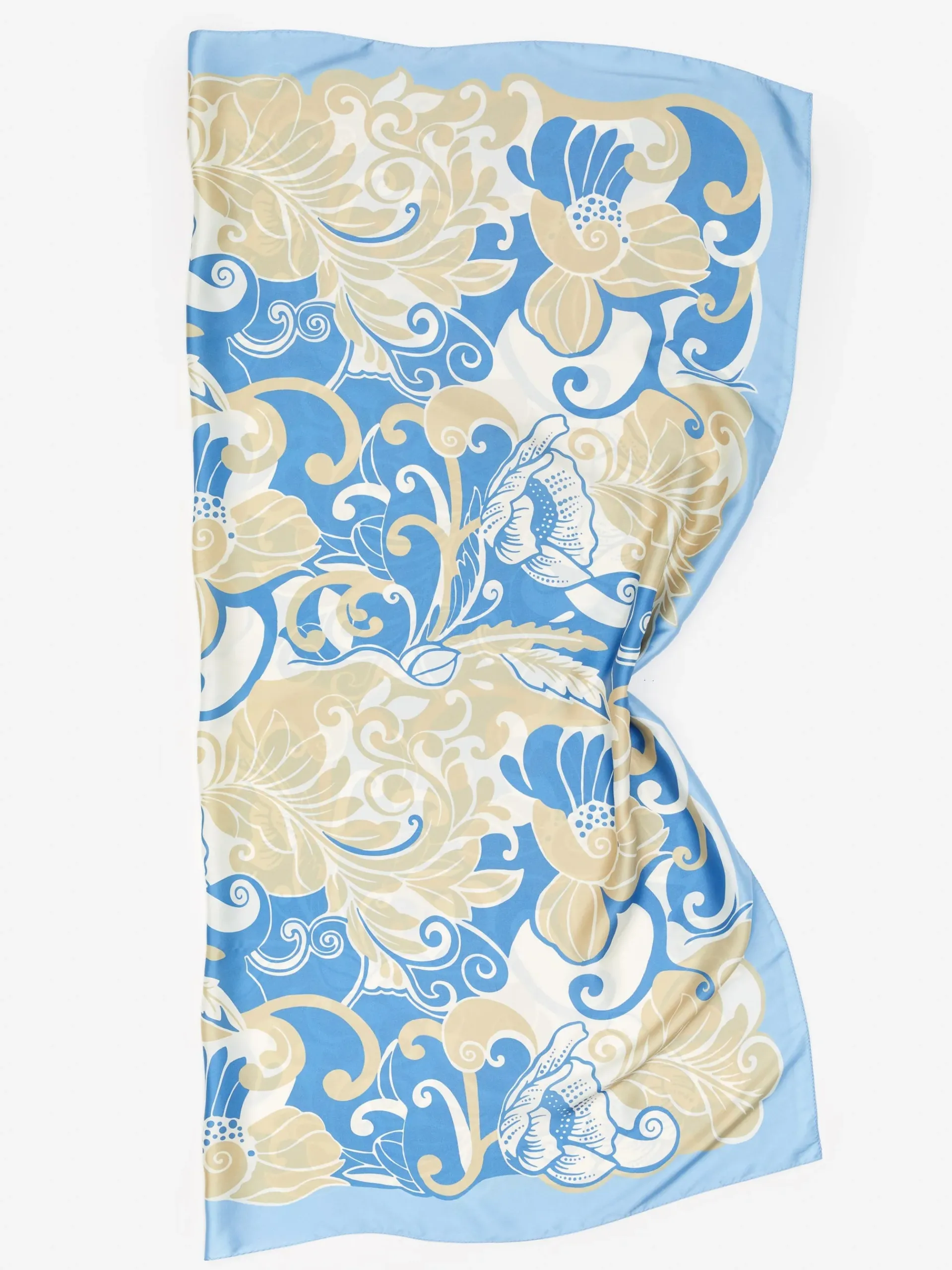 J.McLaughlin Gemma Scarf In Maxi Pandora Floral Border-Women Shoes & Accessories|Scarves