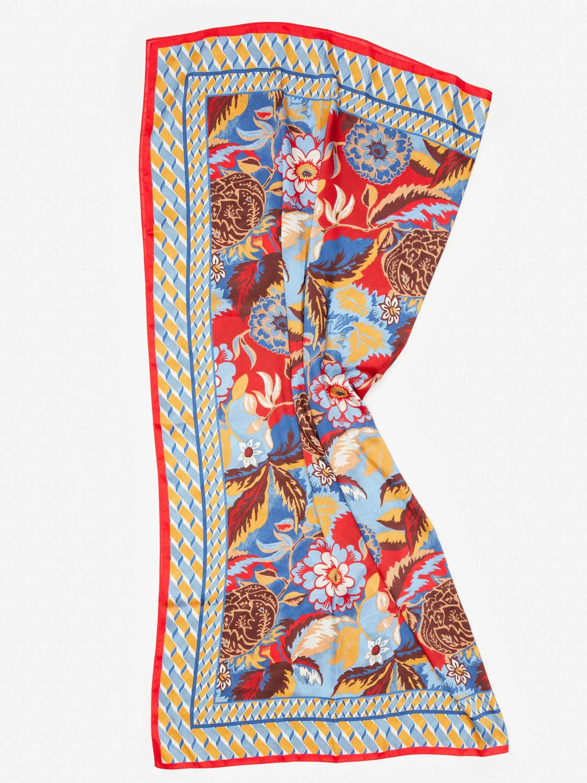 J.McLaughlin Gemma Scarf In Terra Blossom Border-Women Shoes & Accessories|Scarves