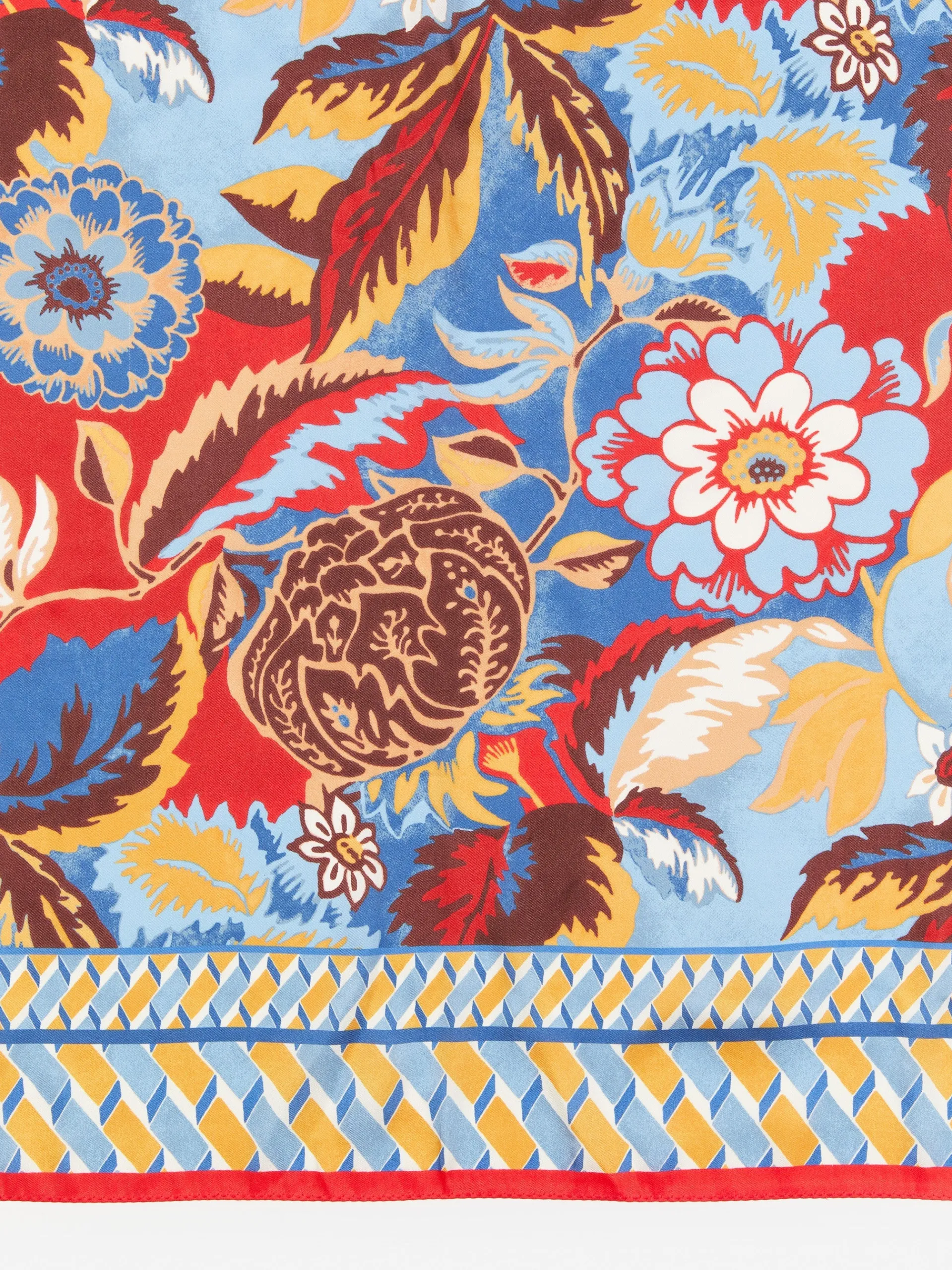 J.McLaughlin Gemma Scarf In Terra Blossom Border-Women Shoes & Accessories|Scarves